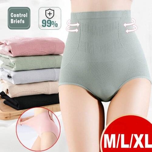 New Fashion Shapers Women High Waist Body Shaper Slimming Butt Lifter Shapewear Solid Color Underwear Tummy Control Panties