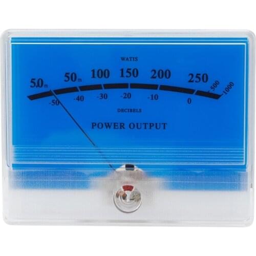 ABSF Lake Water Blue VU Meter Tube Amplifier TN-90 DB Meter Front Audio Power Level Meter Head with Backlight