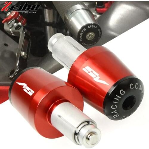 Motorcycle Accessories CNC Aluminum 7/8'' 22MM Handlebar Grips Handle Bar Cap End Plugs For SUZUKI SV650/S SV 650S 1999-2009
