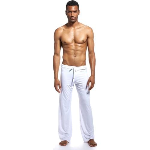 2019 new men sweatpant loose drawstring wide leg quickly dry yoga sport pant casual jogger running fitness workout pant trousers