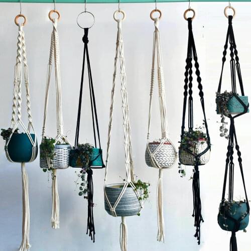 New arrival 100% handmade macrame plant hanger pot holder pot hanger plant hanging for home garden