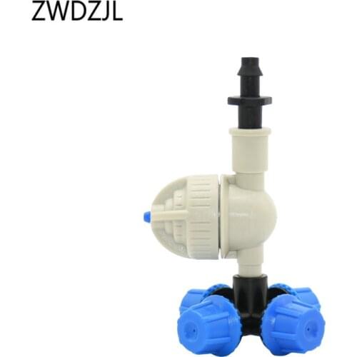 Greenhouse cross fog nozzle Atomization Sprinkler nozzle Water Dripper Drip irrigation System For watering & irrigation 30set