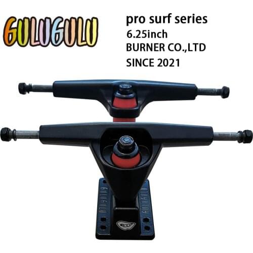 Gulugulu self brand 6.25inch land black surf skateboard trucks surf skate good qaulity skateboard trucks SHR85AAA good bushings