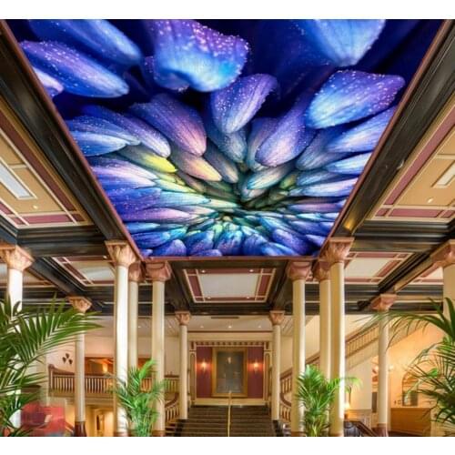 Wallpaper Modern 3D Ceiling Border Photo Wallpaper For Walls 3 d Galaxy Starry Sky For Living Room Ceiling Wallpaper Murals