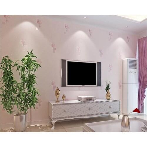 Beibehang Modern personality simple bronzing large nonwovens wallpaper living room bedroom background papel de parede wall paper