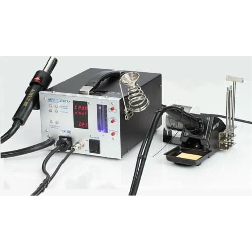 4 In 1 Aoyue 2702A+ Smd/Smt Hot Air Repair & Rework Station Lead 110V/ 220V