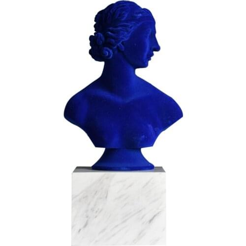 ROMAN MYTHOLOGY VENUS GODDESS FIGURINE FLOCKING STATUE MARBLE BASE ART SCULPTURE RESIN CRAFTS HOME DECORATION ACCESSORIES R2240