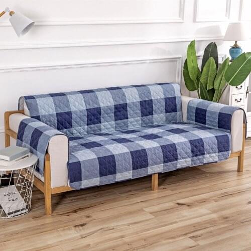 Quilted Anti-wear Sofa Covers for Dogs Pets Kids Anti-Slip Couch Recliner Slipcovers Armchair Furniture Protector 1/2/3 Seater