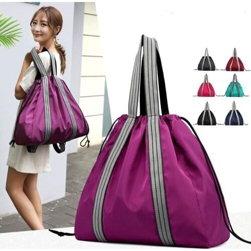 Handbag for Women Rucksack Women bag Nylon Yoga Mat Bags Gym Fitness Bag Backpack Sac De Sport Sports Shoulder Drawstring Gymtas