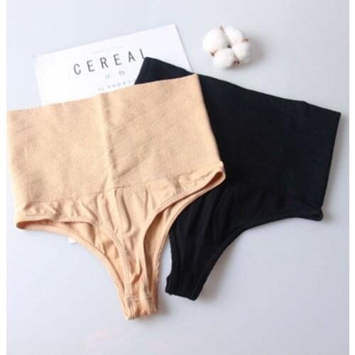 Tummy Control Women High Waist Thong Body Shaper Butt Lifter Shapewear Underwear see through panties
