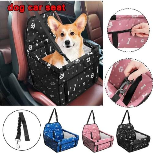 Waterproof Double Thick Travel Pet Dog Car Seat Cover Folding Hammock Pet Carriers Bag Safety Pet Car Seat Bag For Cats Dogs
