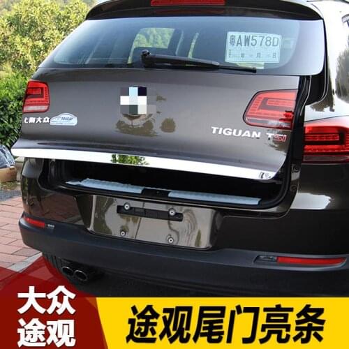 High-quality stainless steel Rear Trunk Door Handle Cover Tail Gate Trim Bezel Molding Styling for Volkswagen Tiguan 2010--2018