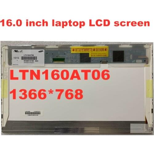 Free shipping 16.0 inch LCD screen for ASUS N61 LTN160AT06 HSD160PHW1 1366 * 768 LVDS