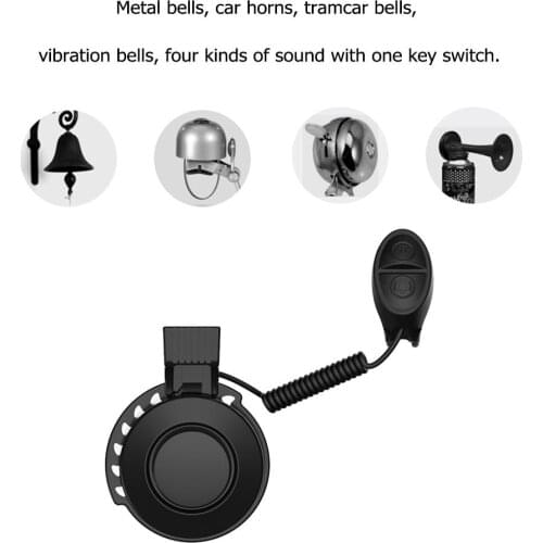 Electric Cycling Adjustable Bells Waterproof MTB Bicycle Handlebar Horn Ring Bell Bicycle Accessories