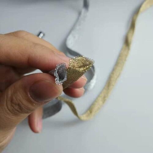 1 cm width pipe mesh ribbon Hollow net Ribbon for Invisible ribbons