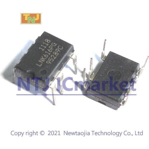 10 PCS LNK616PG DIP-7 LNK616 Energy-Efficient, Accurate CV/CC Switcher IC CHIP