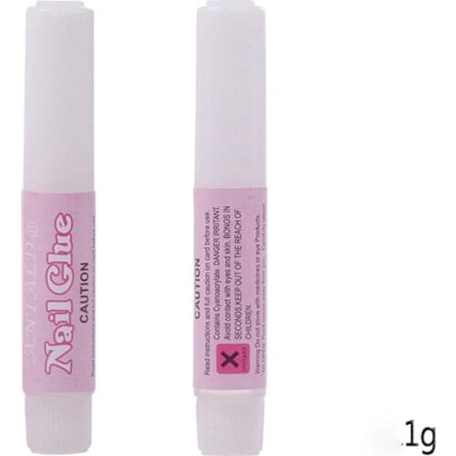 100 teile/los Kleber Nagel Kleber Nail Glue1g/Bottle Nagel Kleber Acryl UV Gel Falsche Nägel kunst Tipps Kleber Fake Nails Glue