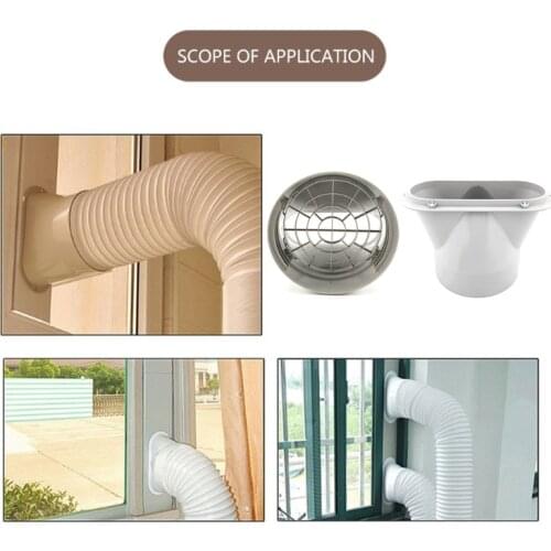 15cm Portable Air Conditioner Filter Screen Exhaust Hose Connector Tube Connector Mobile Air Conditioning Accessories N0PF