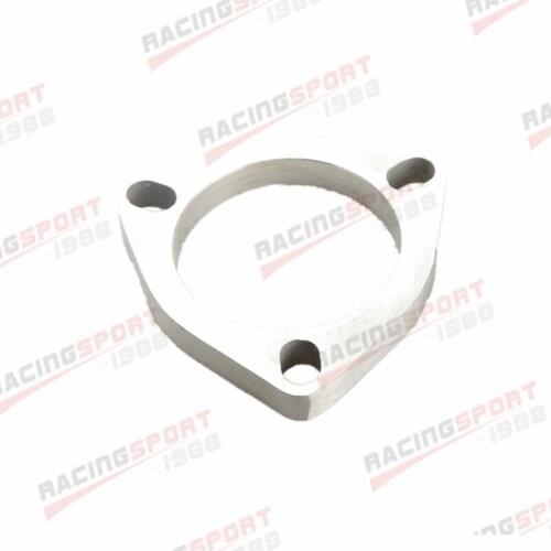3.5" 3 Bolt SS304 Slotted Flange Exhaust Downpipe Pipe Catback Header 1/2"Thick