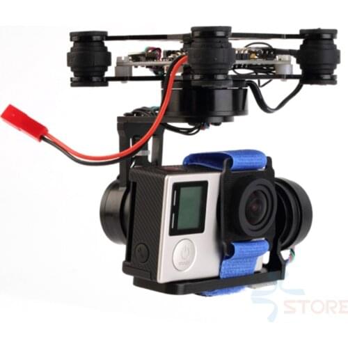 3 Axis assembled Brushless Gimbal Frame With Motors & Storm32 Controlller for Gopro 3 4 Xiaomi Xiaoyi SJ4000 SJCAM FPV RTF