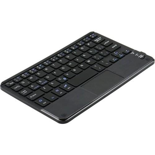 7inch Ultra-Slim Wireless Bluetooth Keyboard With Built-in Multi-touch Touchpad And Rechargeable Battery For Android And Windows