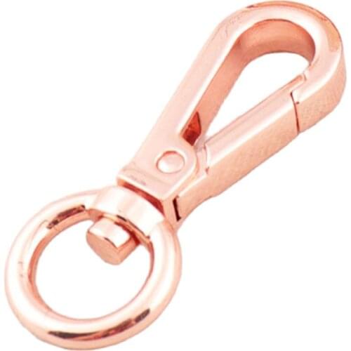 8 PCS Rose Gold Lobster Swivel Clasps 1/2" Hook Clasps Bag Findin Carabiner Snap Buckle Gate Bag Purse Strap Handbag Snap Purse