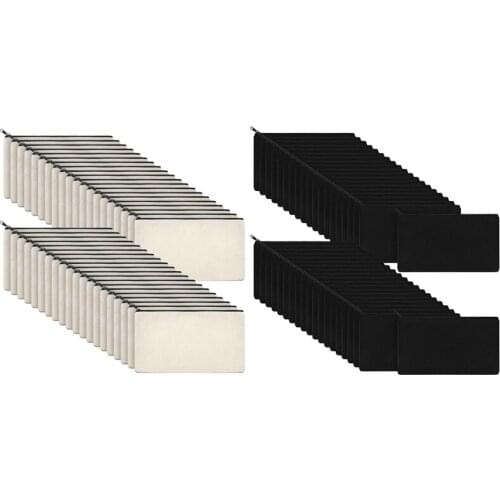 80 Pcs Canvas Zipper Bag Pencil Case Cosmetic Bag Blank Bag DIY Craft Bag, 40 Pcs Beige & 40 Pcs Black