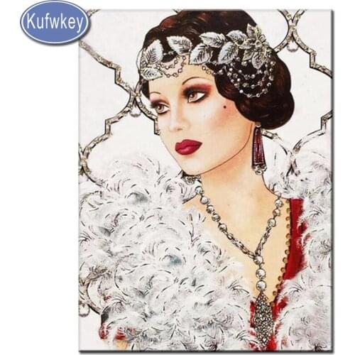 5d diy Full diamond embroidery woman picture of rhinestones diamond painting home decoration beauty lady home decor accessories