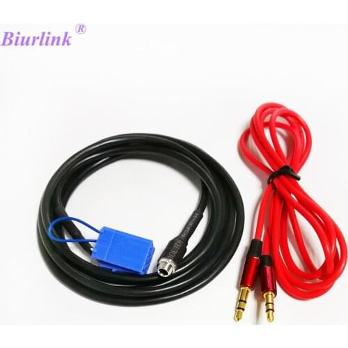 Biurlink Car Audio Interface Mini ISO 8Pin Aux Cable Adapter AUX Input For Benz Smart 450