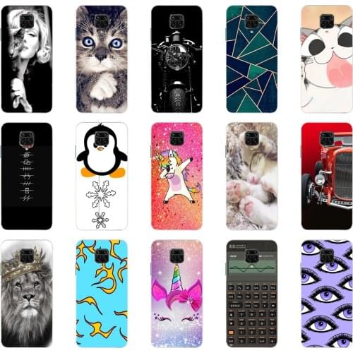 For xiaomi Redmi Note 9 Case cover Silicon Soft TPU cover For xiaomi Redmi Note 9S bumper on Redmi Note 9 Pro phone Funda cute 7