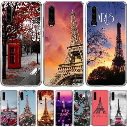 Paris Eiffel Tower Phone Case for Huawei P30 P40 P20 P10 Mate 20 10 30 Lite Pro P Smart Z Plus + Art Luxury Cover Coque