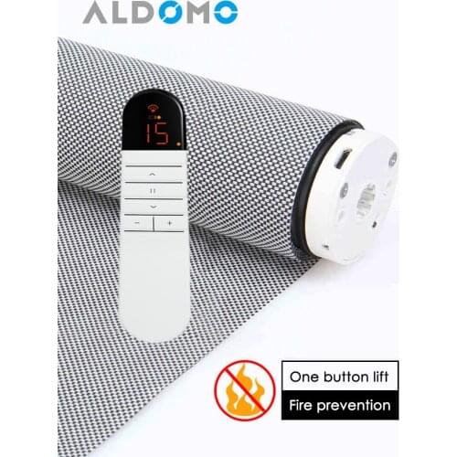 ALDOMO 38mm Electric sunscreen roller blinds for office hotel project sunshade waterproof blinds lifting custom size