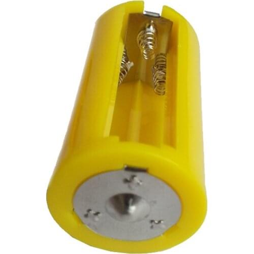 2 pcs 3 x AA To D size Battery Converter AA To D Adapter Holder Case Converter bateria convertidor de la bateria (In Parallel )