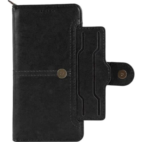 Mobile Phone Leather Case Wallet Type Protective Case with Card Holder Bracket Function Suitable for iPhone11