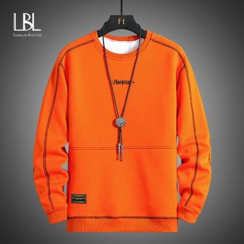 LBL Hoodies Sweatshirts Men Streetwear Solid Pullover Sweatshirt Hoodie Men New 2021 Spring Autumn Casual Sweatshirt Men Clothes