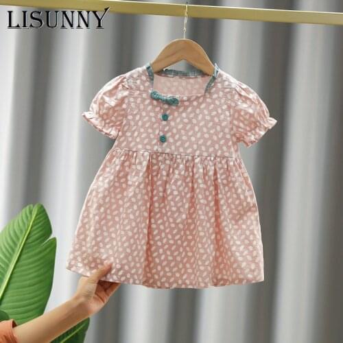 LISUNNY Newborn Baby Girl Dress Clothes New Toddler Girls Princess Plaid Birthday Dresses for Infant Baby Clothing Vestidos