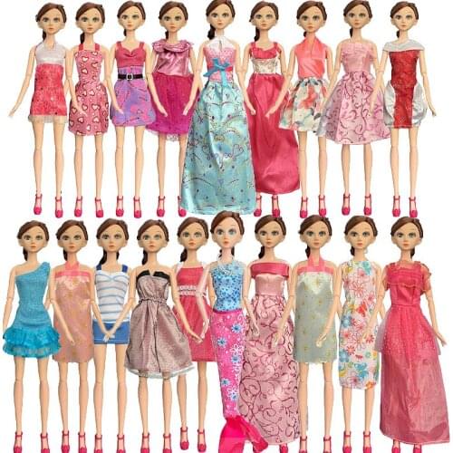 Fashion Daily Wear Casual Outfits Doll Dress Dollhouse Accessories Dolls Clothes Girls Birthday Festival Gift DIY Handmade