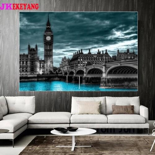 Full Square Round Diamond Embroidery DIY Diamond Painting London bridge Cross Stitch kit mosaic Y4520