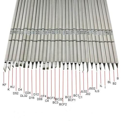 T12 Series Soldering Iron Tips for HAKKO T12 Handle LED vibration switch Temperature Controller FX951 FX-952