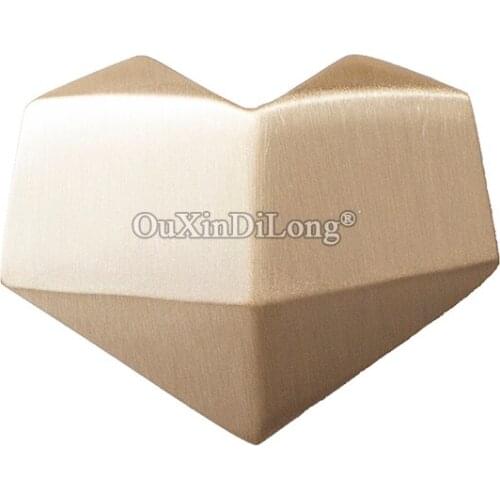 New 2PCS Love Heart Shape Pure Brass Furniture Handles Drawer Pulls Cupboard Wardrobe Kitchen Wine Cabinet Pulls Handles & Knobs