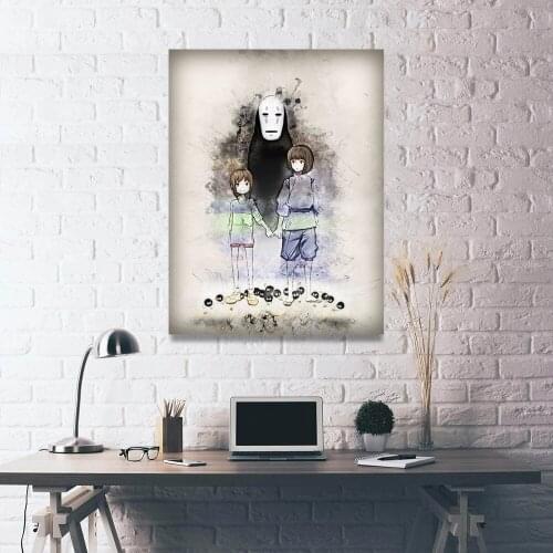 Prints Posters Home Decor Spirited Away Canvas Paintings 1 Panel Wall Artwork Anime Modern for Bedroom Cuadros Modular Pictures