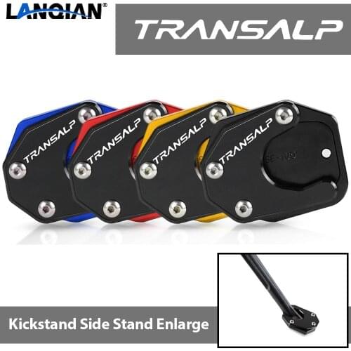 For Honda XL 600 650 700 V XL600V TRANSALP XL650V XL700V Transalp Motorcycle Foot Side Stand Pad Plate Kickstand Enlarger Parts