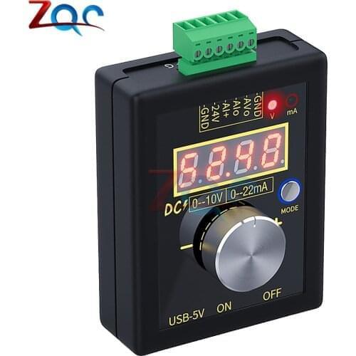 Portable High Precision 0-10V / 0-4-20mA Analog Voltage Current Signal Generator Debugging Source Calibrator Tester