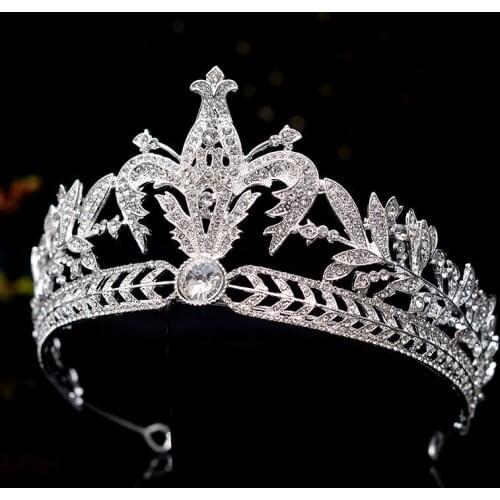 Luxury Queen Crystal Bridal Tiaras Headband Wedding Crowns Women Pageant Rhinestone Diadem Baroque Hair Jewelry Hair Accessories