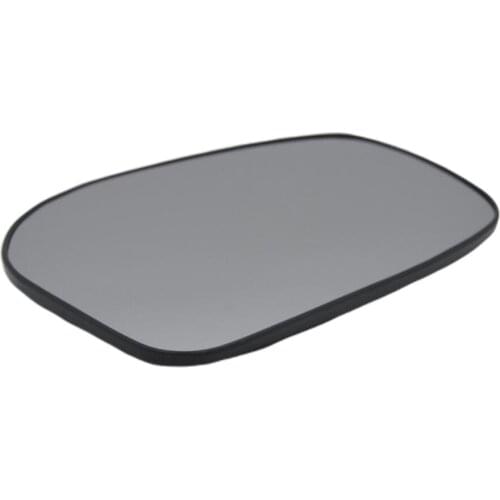 Silver Left Rear View Mirror w/ Plate For Toyota Yaris w/ Heating Function