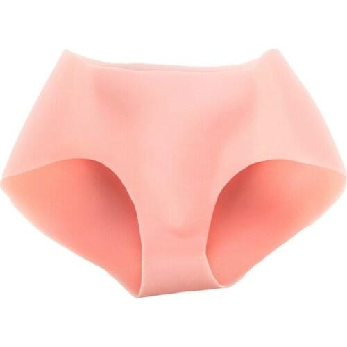 Silicone Butt Men Women Hips Pad Enhancer Body Shapewear Silicone Underwear 2XL Pink and Black Bodysuit Butt Pad Shapewear