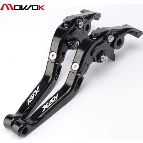 For HONDA X-ADV 2017 2018 xadv 750 Folding Extendable Adjustable CNC Aluminum Brakes Clutch Levers With logo