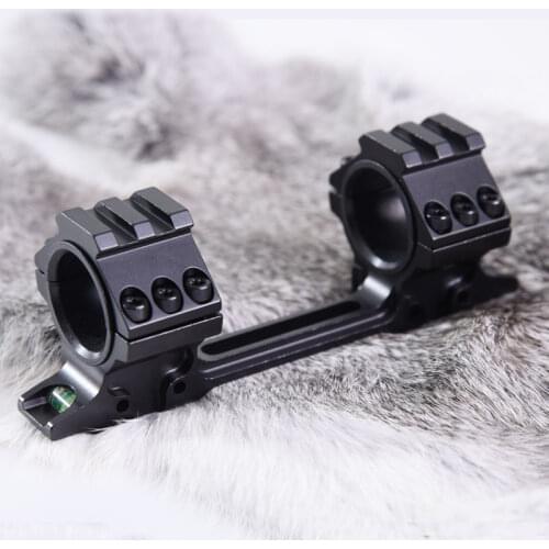 Tactical One Piece Dovetail Scope Low Mount 1 inch 25.4mm/30mm Adjustable Scope Rings 11mm Rail With Bubble Level