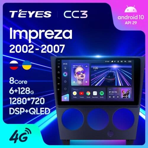 TEYES CC3 For Subaru Impreza GD GG 2002 - 2007 Car Radio Multimedia Video Player Navigation stereo GPS Android 10 No 2din 2 din dvd