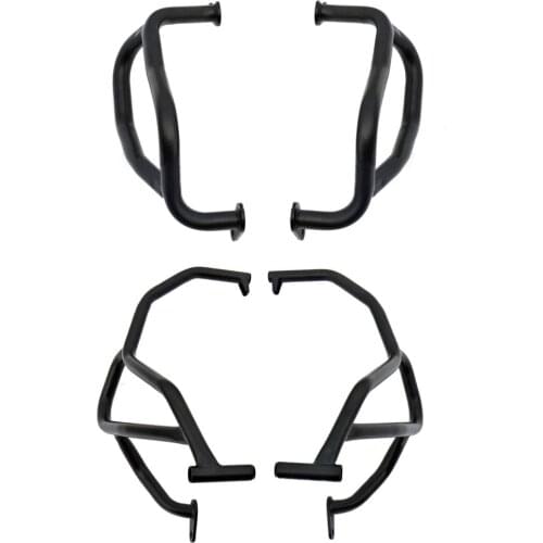 Motorcycle Upper Lower Engine Guard Crash Bar Protection For Honda CB500X 2019 Black